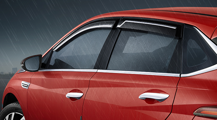 DOOR VISOR CHROME INSERT