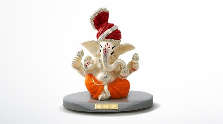 LORD GANESHA SILVER FINISH