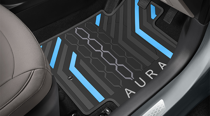 DESIGNER MAT PVC - BREEZE BLUE